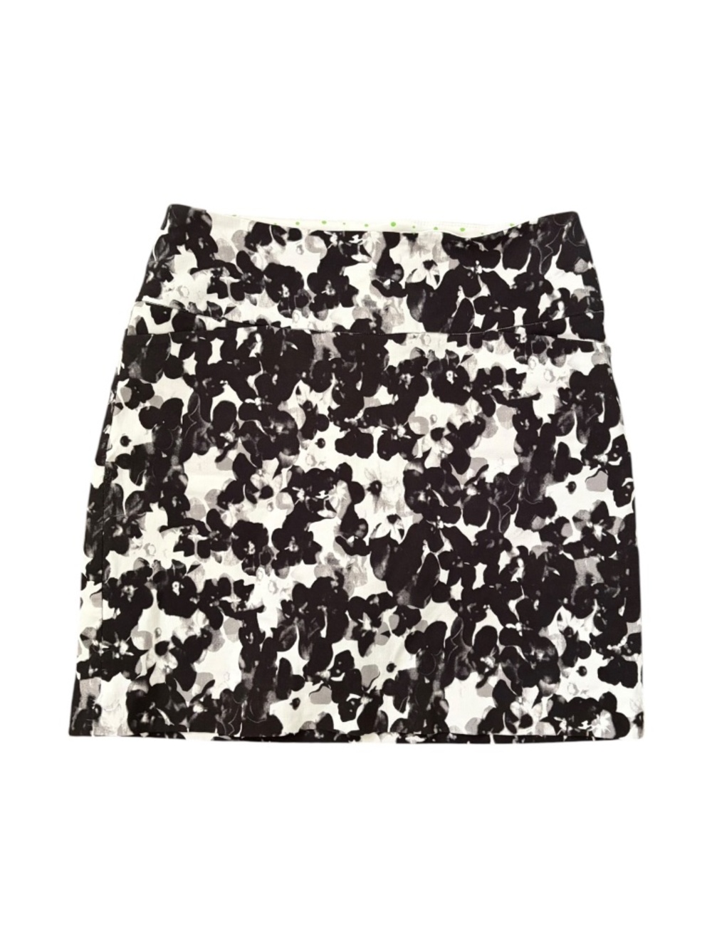 Swing Control Floral Golf Skort Built-In Shorts Size 6 Black White EUC